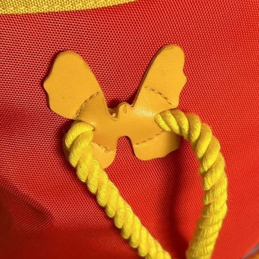 Escada Orange + Yellow Butterfly Retro bag